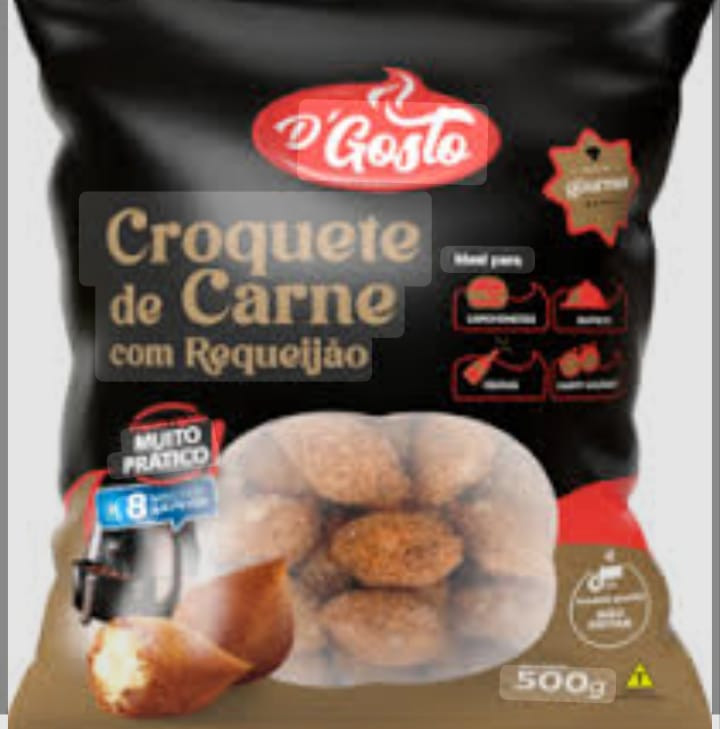 QUIBE CROQUETE DE CARNE COM REQUEIJAO 