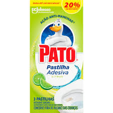 PATO PASTILHA ADESIVA CITRUS 3UNID DETERG SANITÁRIO