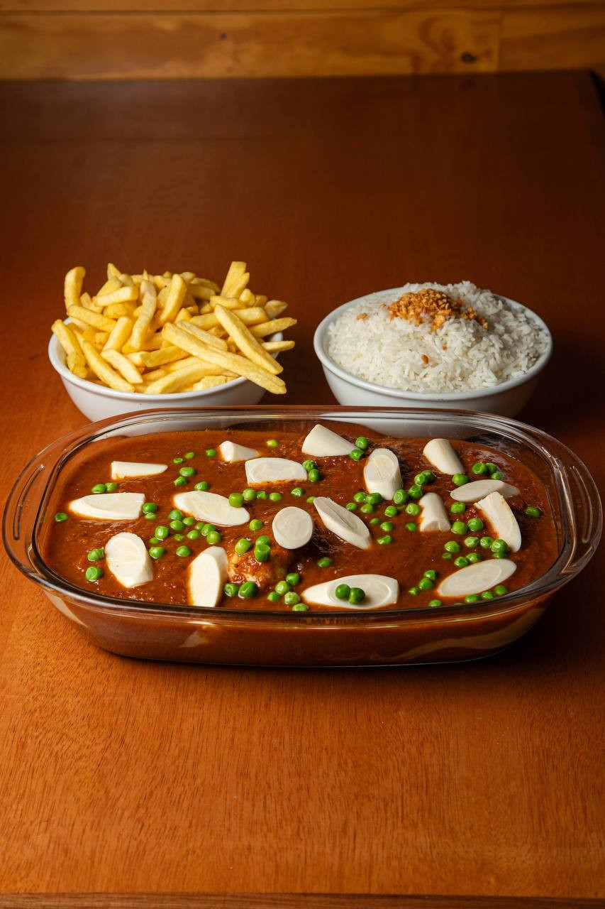 Parmegiana de Peixe Tilápia Completa Inteira
