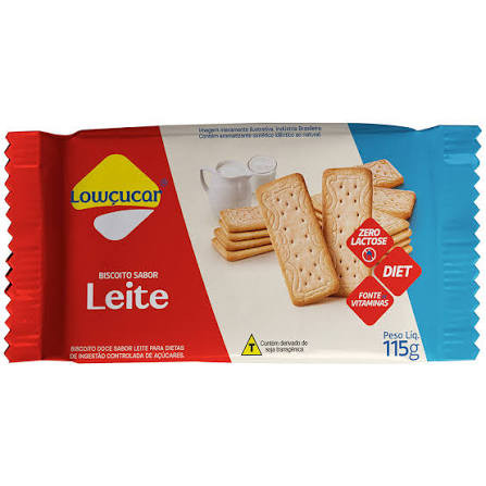 Biscoito Doce Lowcucar Zr Lact Leite 115g