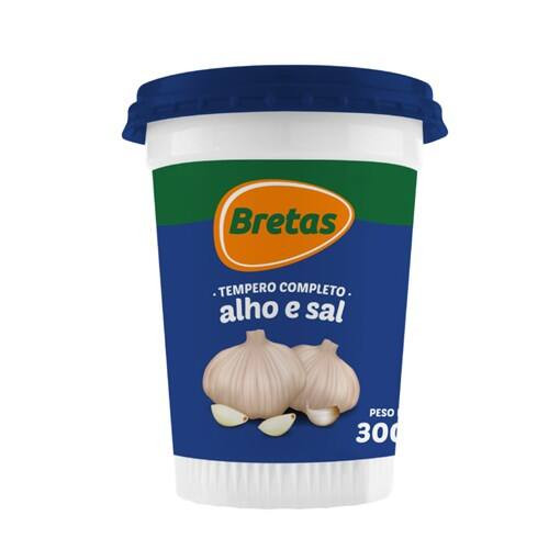Tempero Completo Alho e Sal Bretas 300g