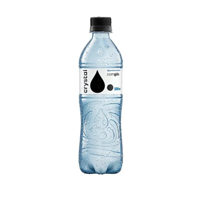 ÁGUA MINERAL CRISTAL C/ GÁS 500 ML