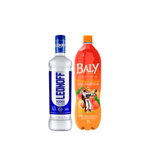 Combo Vodka leonof + energetico de sabor 