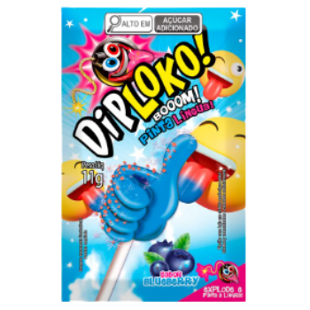 DIP LOKO BOOOM LIKE PINTA LINGUA BLUEBERRY 11G