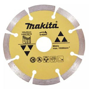 DISCO CORTE DIAMANTADO MAKITA SEGMENTADO 105X20MM
