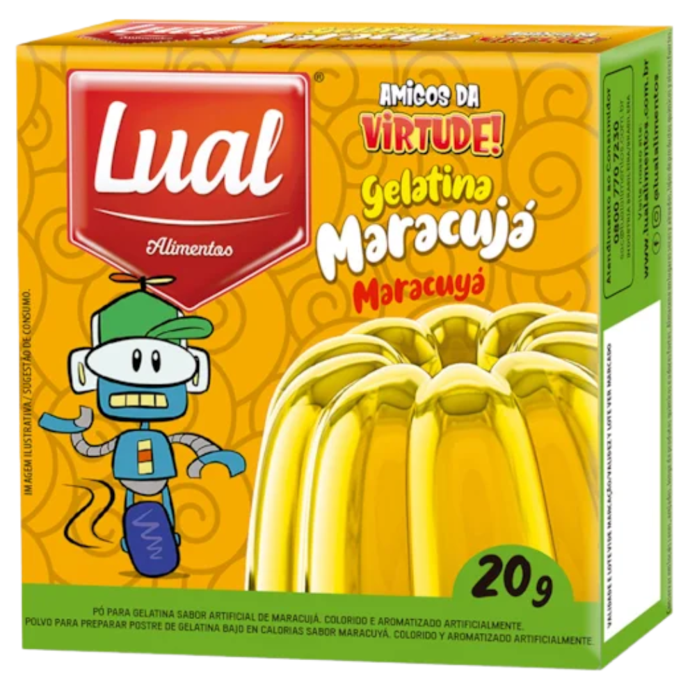 GELATINA LUAL MARACUJA CX20G