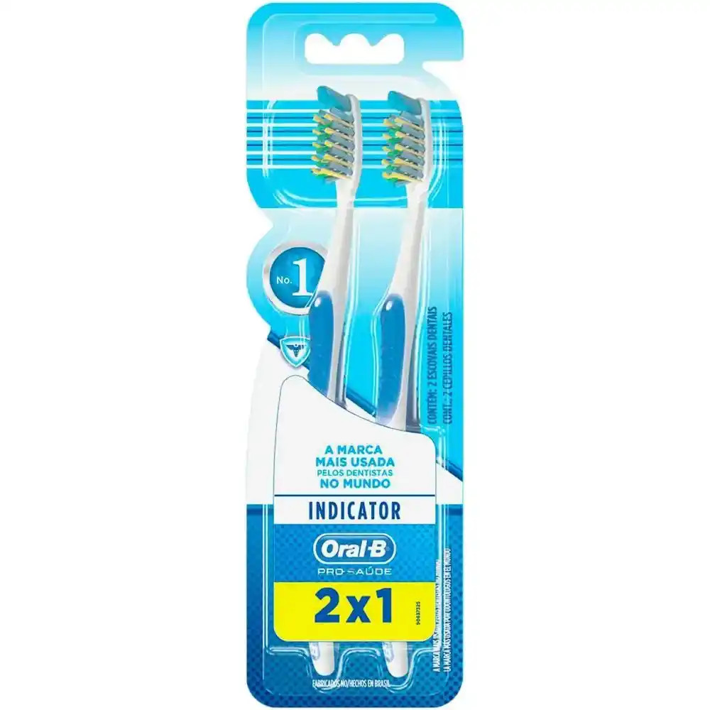 ESCOVA DENTAL ORAL B "MACIA" CLEAN INDICATOR C/2UN