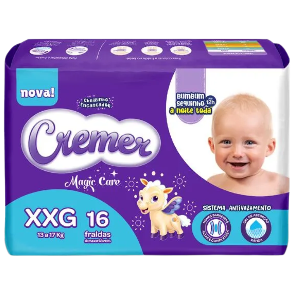 FRALDA CREMER "XXG" JUMBO C/16UN¬