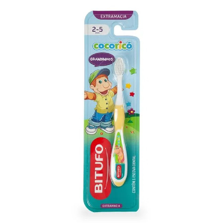 ESCOVA DENTAL BITUFO COCORICO 2 A 5 ANOS
