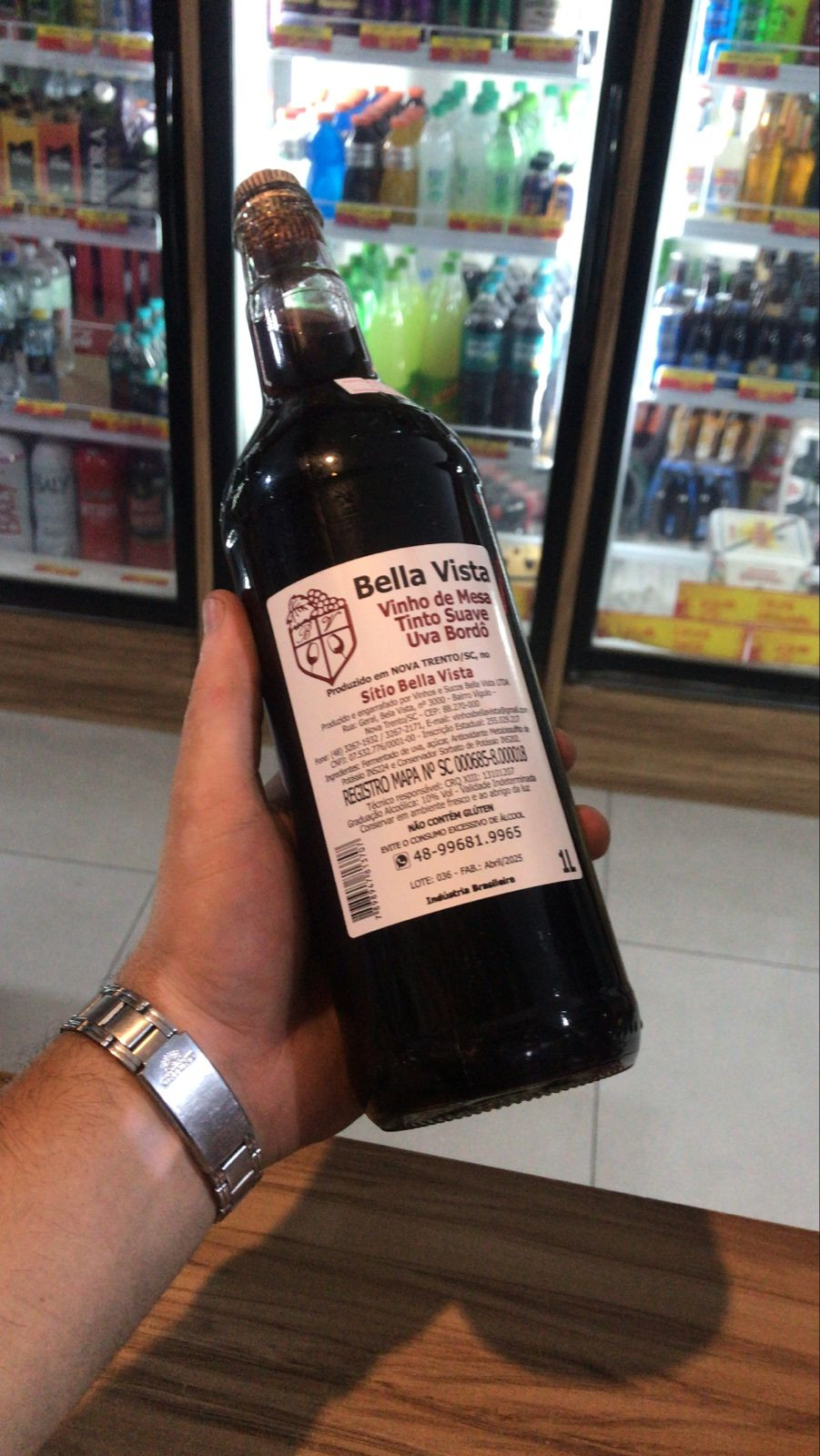 VINHO BELLA VISTA TINTO SUAVE 1L