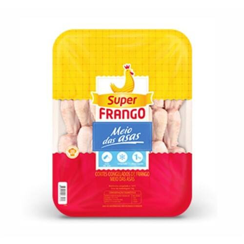 Meio da Asa de Frango Super Frango Embalagem 1kg