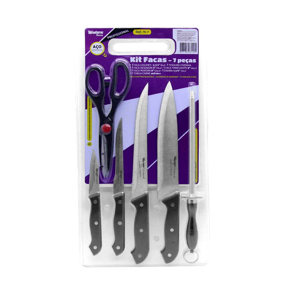 KIT WESTERN CHAIRA/FACA/TESOURA C/7UN
