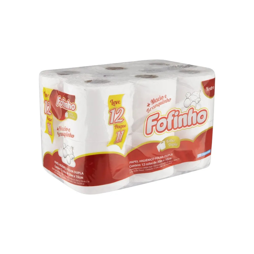 Papel Hig Fofinho 30m F.D.Compacto Neutro C/12 30m