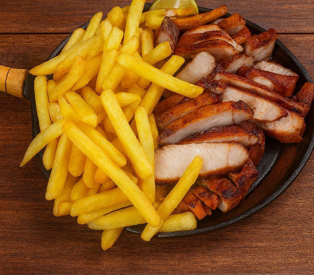 Lombo com fritas