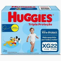 FRALDA HUGGIES JUMBO XG C/22 UN