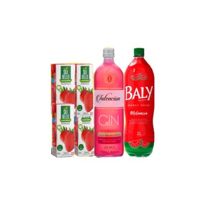 COMBO DE GIN INTENCION MORANGO C/BALLY 