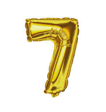 BALAO METALIZADO PEQ. DOURADO Nº 7