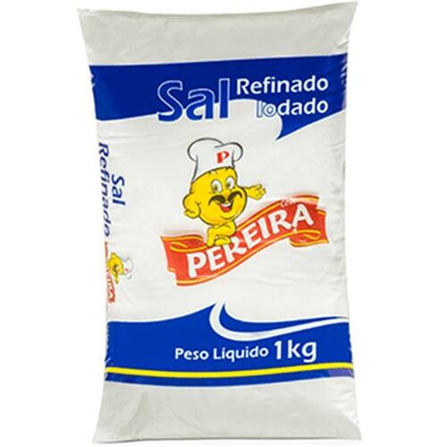 Sal Refinado Pereira Pacote 1kg