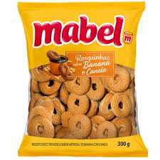 ROSQUINHA SABOR BANANA COM CANELA 300G