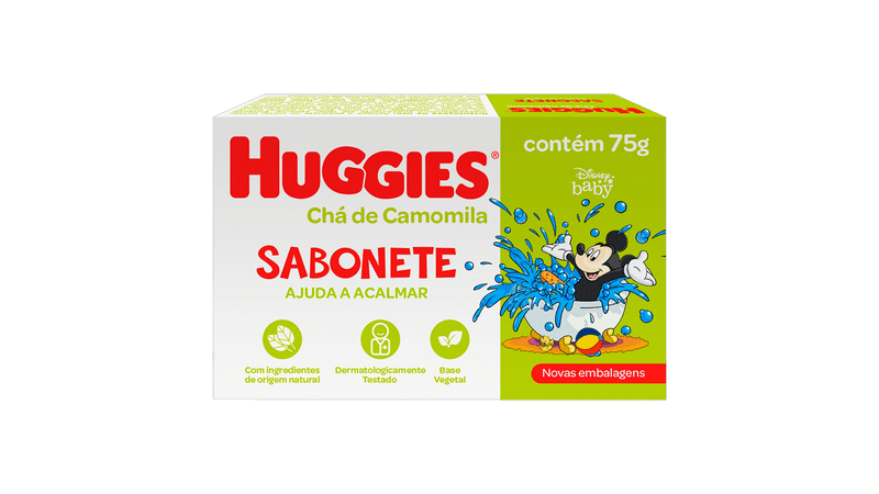 SABONETE HUGGIES CHA DE CAMOMILA 75G