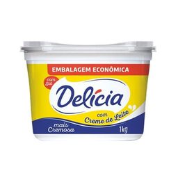 Margarina com Sal e Creme de Leite Embalagem Econômica Delícia 1kg