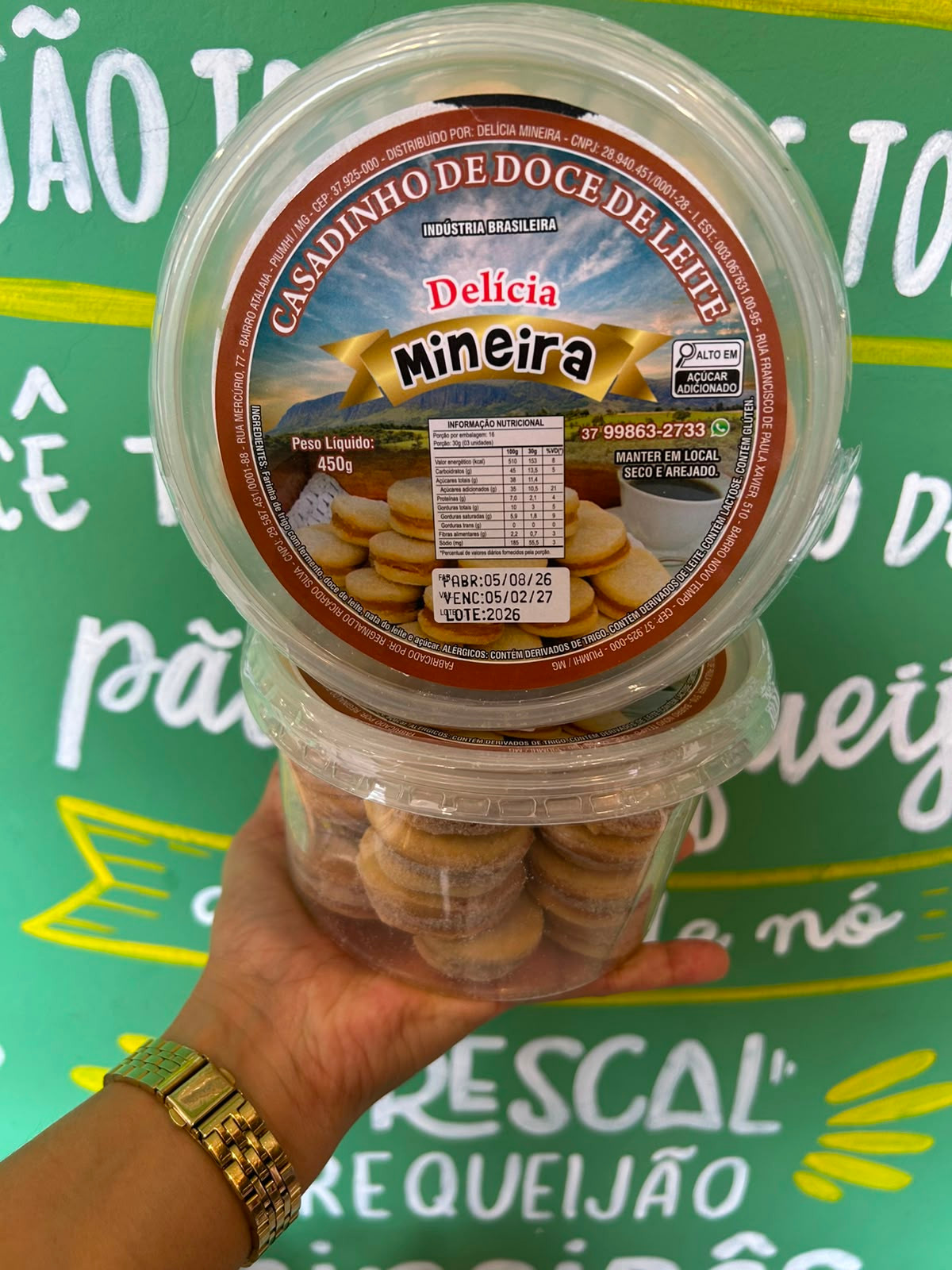 Casadinho de Doce de Leite Delicia Mineira - 450g