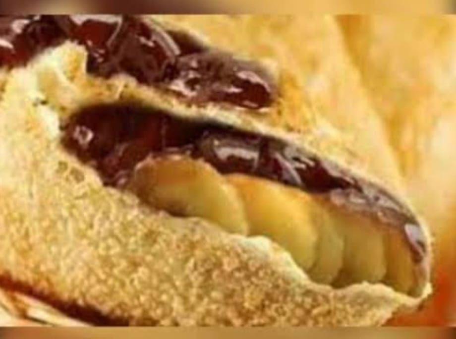 Pastel de Banana com Chocolate