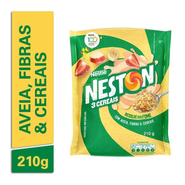 Flocos de Cereais 3 Cereais Nestlé Neston 210g
