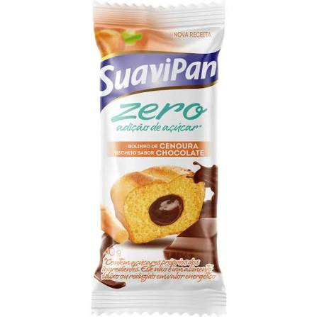 Bolinho Zero Cenoura C/Choc Suavipan 40g Vitaly