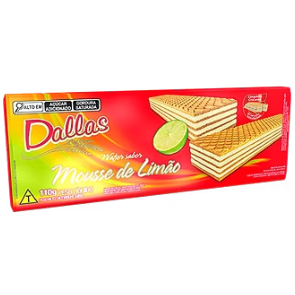 WAFER DALLAS MOUSSE DE LIMAO 110G