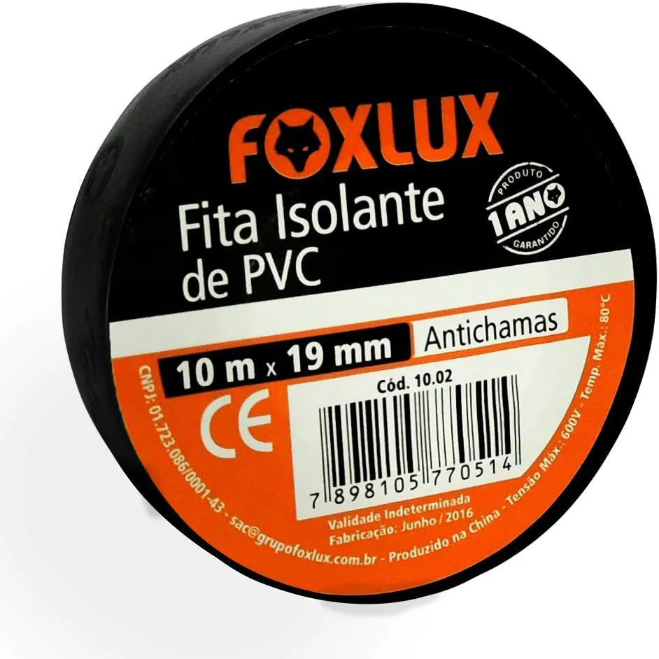 FITA ISOLANTE 10MX19MM FOXLUX 