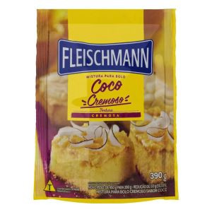 MISTURA P/ BOLO FLEISCHMANN COCO CREMOSO 390G