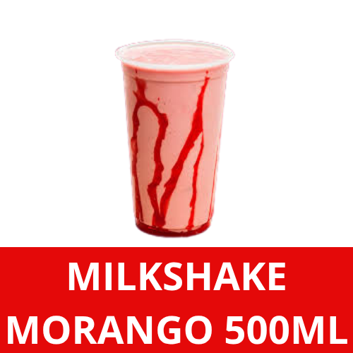 500ML MILKSHAKE MORANGO