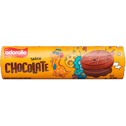 BISC RECHEADO ADORALLE CHOCOLATE 100G