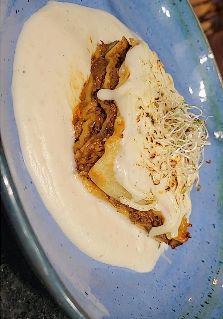 Lasanha de ragu de cupim