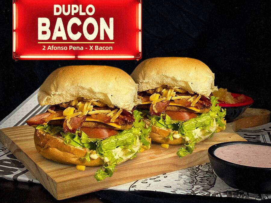 (R$20 Off) 2X-bacon - Afonso Pena + 200g de Fritas