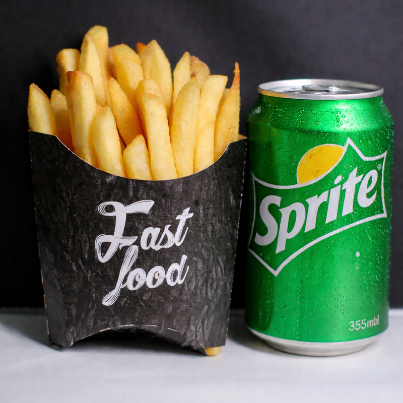 BATATA P + SPRITE LATA