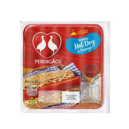 Salsicha Perdigão Frango Pacote 500g