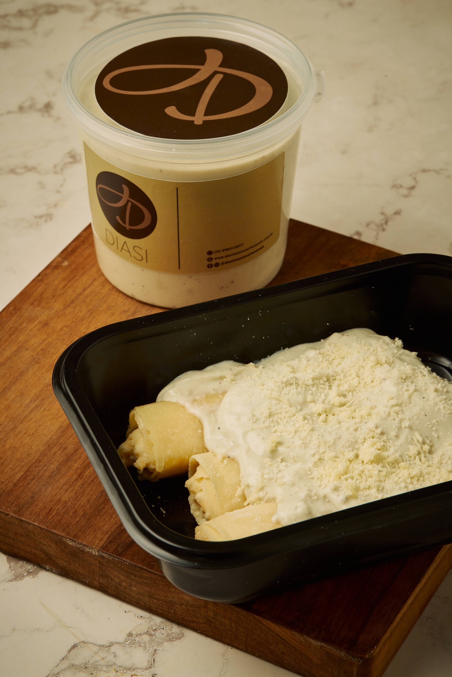 CANELONE AOS QUATRO QUEIJOS COM MOLHO BRANCO 450 GR (ULTRACONGELADO)