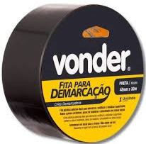 Fita Demarcação Preta 48mmx30mt - Vonder