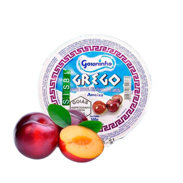Iogurt Integral Grego Goianinho Ameixa 100g