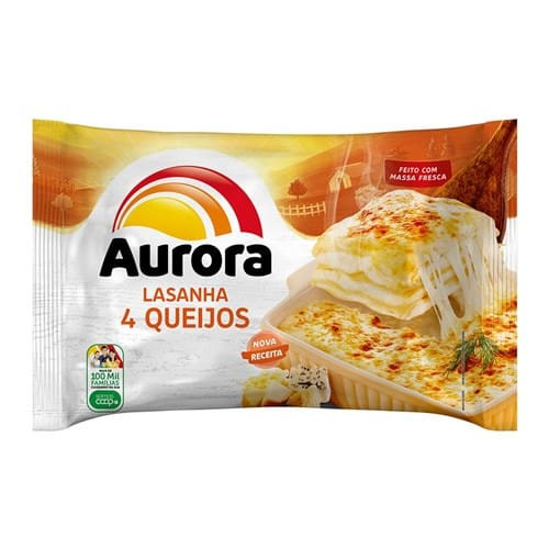 Lasanha Quatro Queijos Aurora 600g