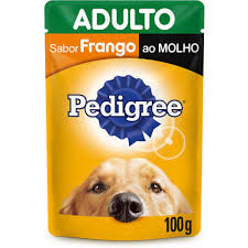 racao pedigee sachê frango 100g adulto 