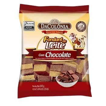 Doce Fondant Leite Dacolonia Chocolate 160g