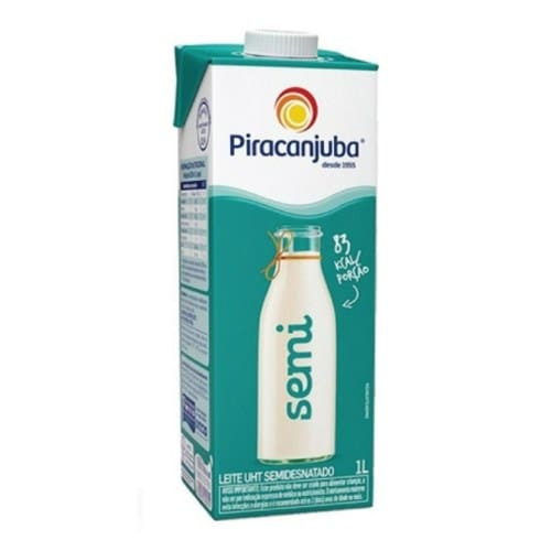 Leite Uht Semi Desnatado Piracanjuba 1l