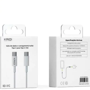 CABO DE CARREGAMENTO TURBO TIPO-C KAIDI KD-O1C