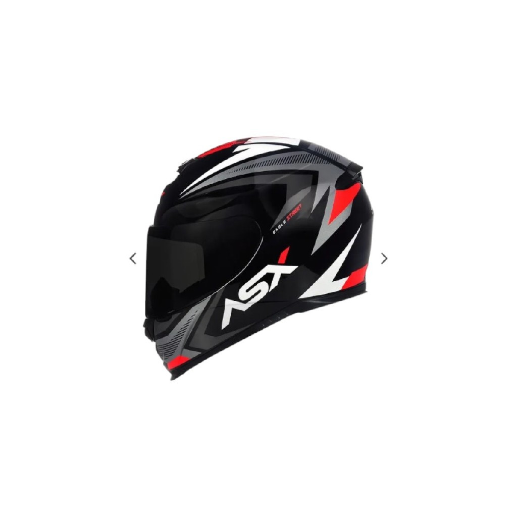 CAPACETE ASX EAGLE STREET PRETO BRILHO/GRAFITE/BRANCO 62/XL