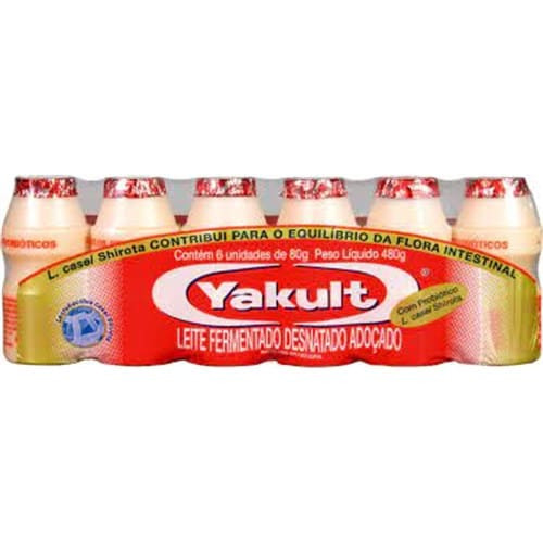 Leite Fermentado Yakult 480g com 6un