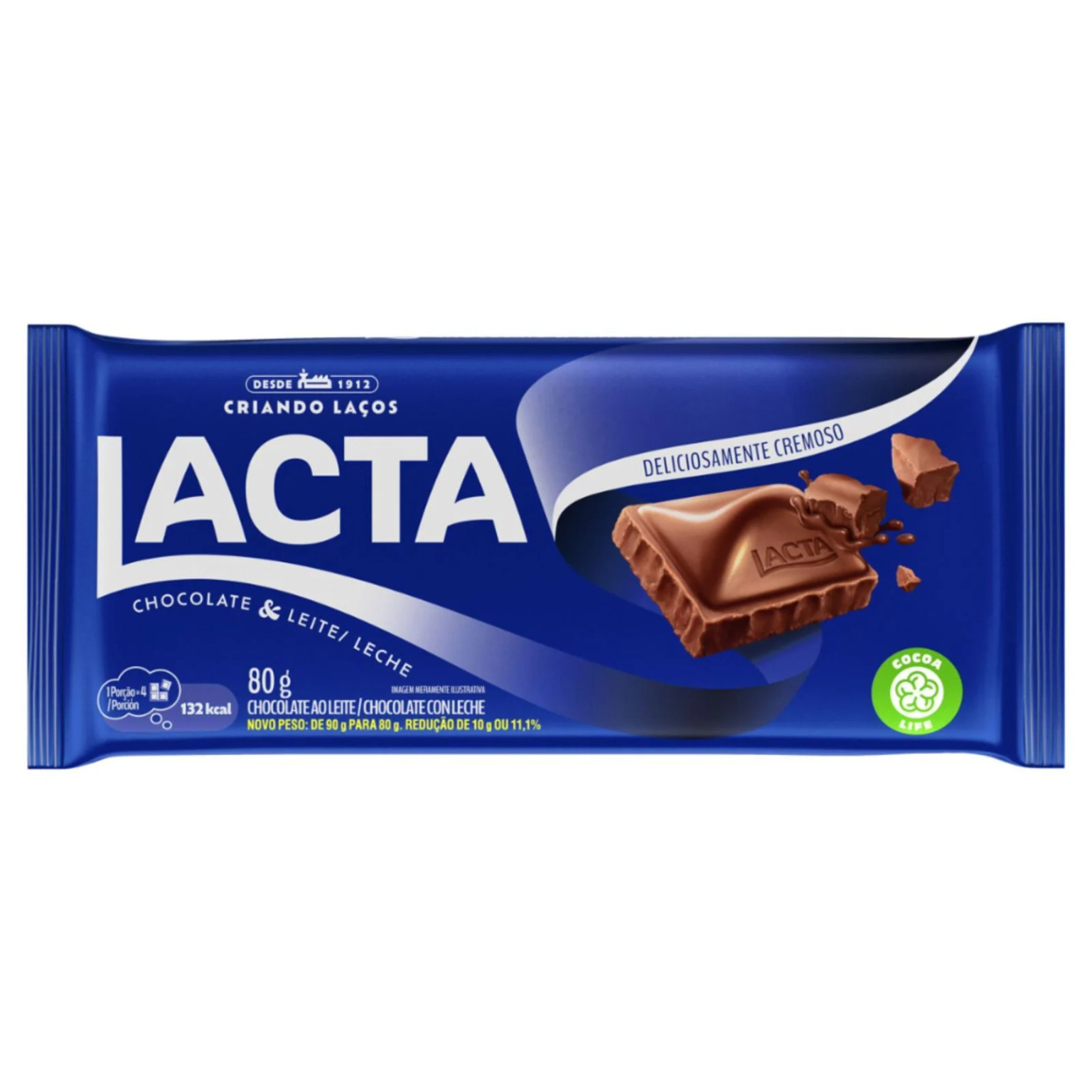 LACTA AO LEITE 80G