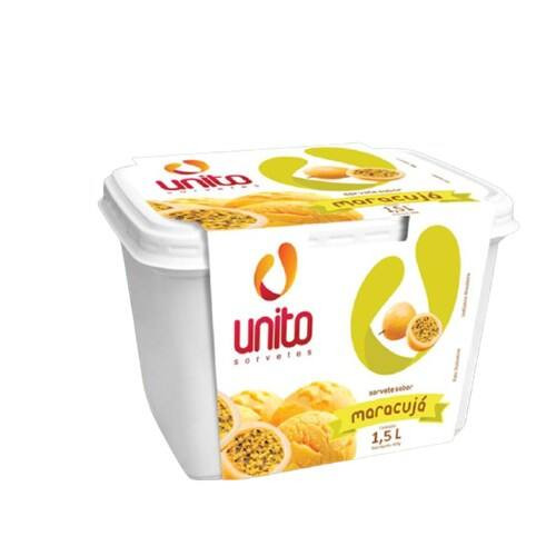 Sorvete Unito Maracujá 1,5lt